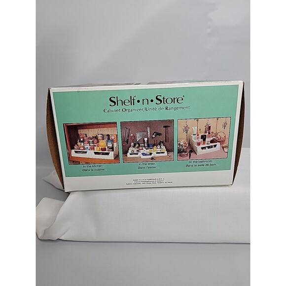 Vintage Kitchen Art Gourmet Line Shelf N Store Pull Out Drawer White New W Box - Picture 3 of 11